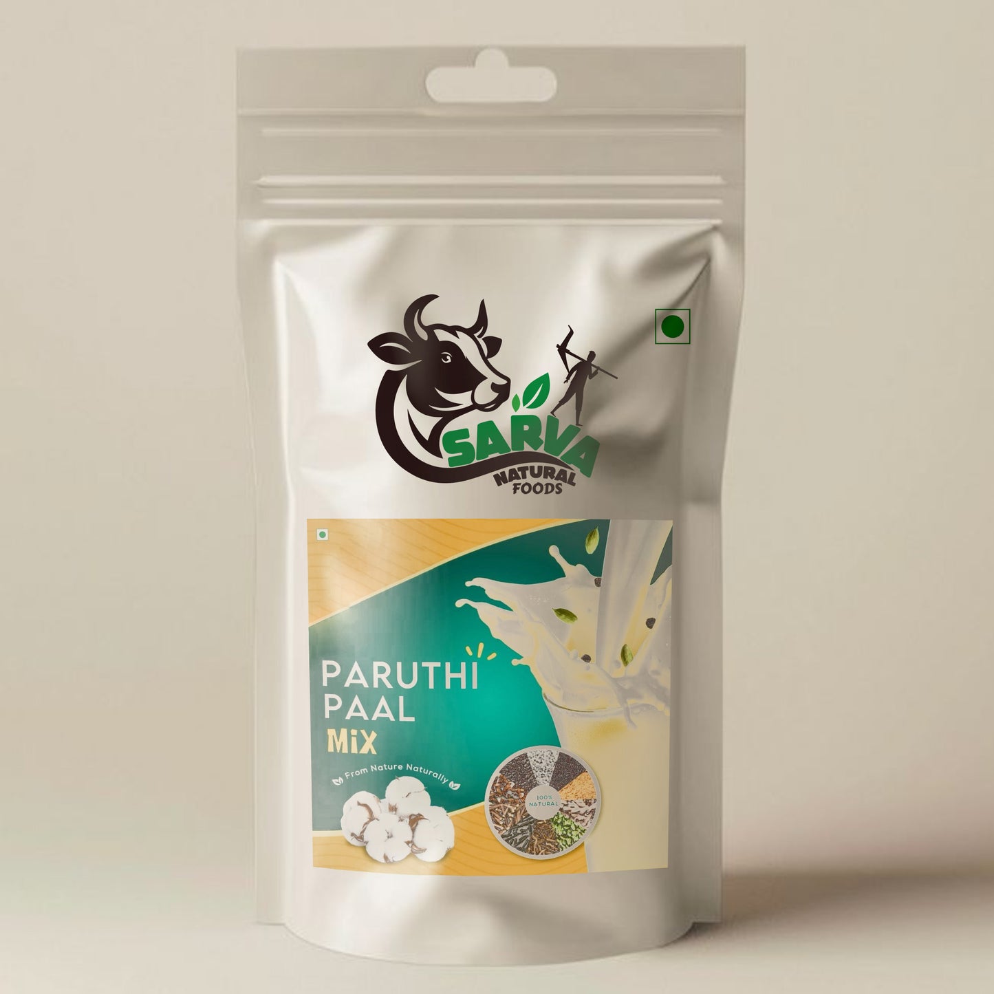🌿 Cottonseed Milk (Paruthi Pal) Powder – Herbal Nourishment for All Ages